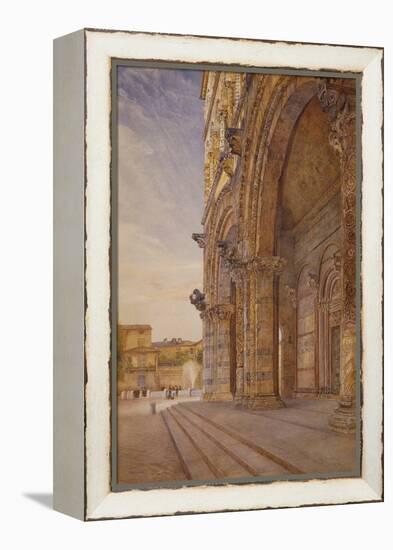 San Martino, Lucca, 1887 (W/C over Pencil on Paper)-Henry Roderick Newman-Framed Premier Image Canvas