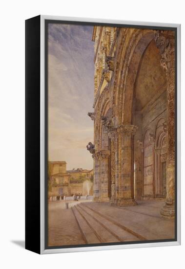 San Martino, Lucca, 1887 (W/C over Pencil on Paper)-Henry Roderick Newman-Framed Premier Image Canvas