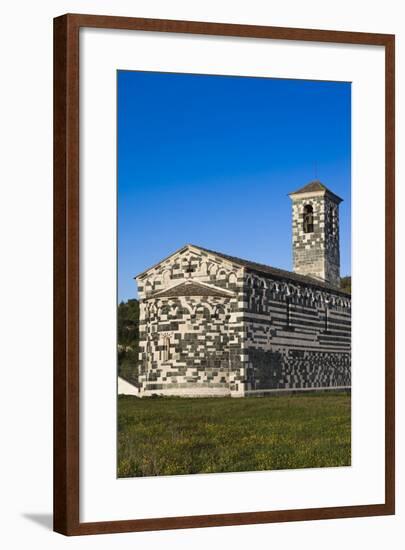 San Michele De Murato Chapel, Murato, Le Nebbio, Corsica, France-Walter Bibikow-Framed Photographic Print