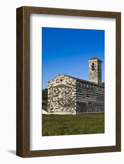 San Michele De Murato Chapel, Murato, Le Nebbio, Corsica, France-Walter Bibikow-Framed Photographic Print