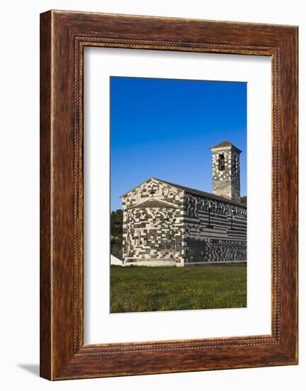 San Michele De Murato Chapel, Murato, Le Nebbio, Corsica, France-Walter Bibikow-Framed Photographic Print