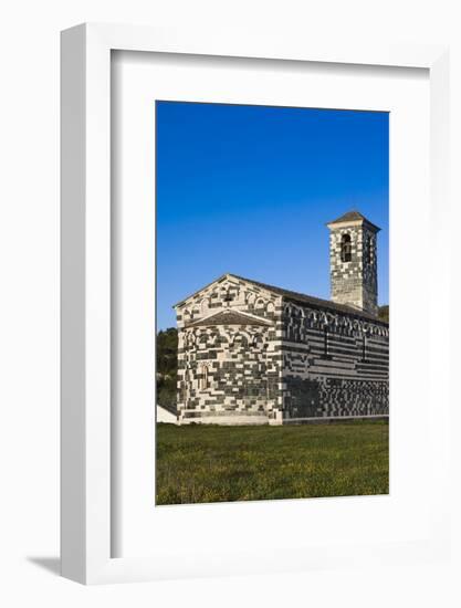 San Michele De Murato Chapel, Murato, Le Nebbio, Corsica, France-Walter Bibikow-Framed Photographic Print