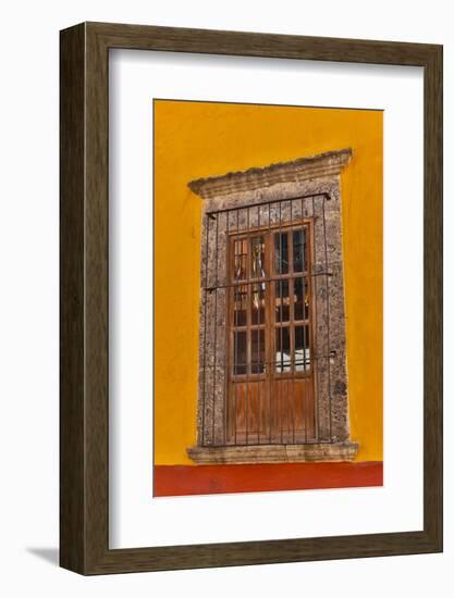 San Miguel De Allende, Mexico. Colorful buildings and windows-Darrell Gulin-Framed Photographic Print