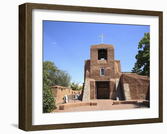 San Miguel Mission Church, Oldest Church in the United States, Santa Fe, New Mexico-Wendy Connett-Framed Photographic Print