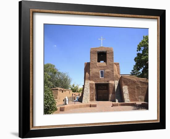 San Miguel Mission Church, Oldest Church in the United States, Santa Fe, New Mexico-Wendy Connett-Framed Photographic Print