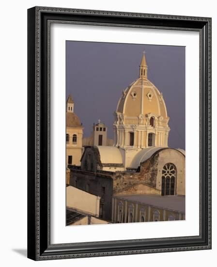 San Pedro Claver's Dome, Cartagena, Colombia-Greg Johnston-Framed Photographic Print