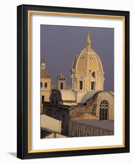 San Pedro Claver's Dome, Cartagena, Colombia-Greg Johnston-Framed Photographic Print