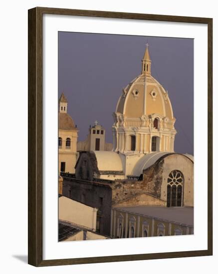 San Pedro Claver's Dome, Cartagena, Colombia-Greg Johnston-Framed Photographic Print