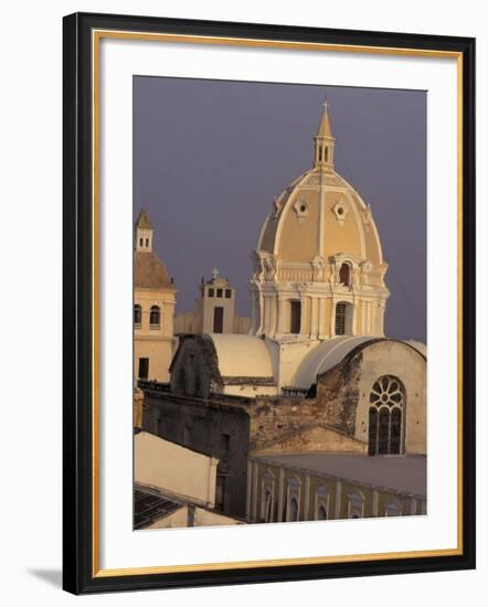 San Pedro Claver's Dome, Cartagena, Colombia-Greg Johnston-Framed Photographic Print