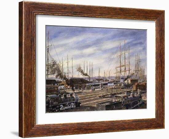 San Pedro Sunrise #2-Stanton Manolakas-Framed Giclee Print