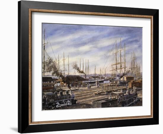 San Pedro Sunrise #2-Stanton Manolakas-Framed Giclee Print