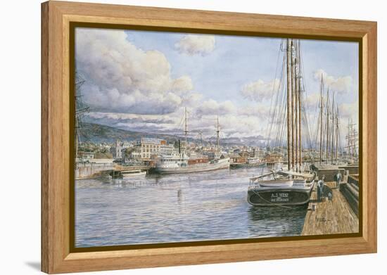 San Pedro Sunrise, Ca. 1913-Stanton Manolakas-Framed Premier Image Canvas