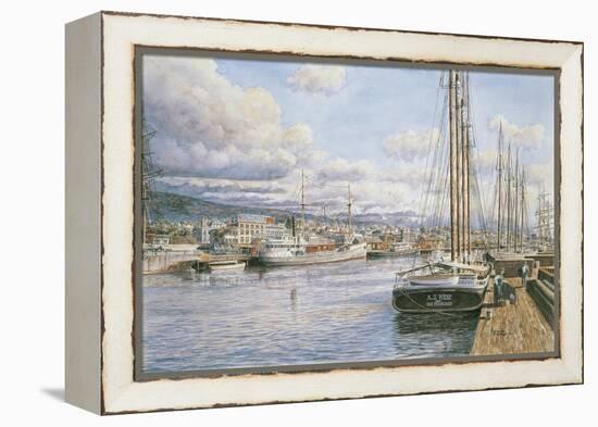 San Pedro Sunrise, Ca. 1913-Stanton Manolakas-Framed Premier Image Canvas