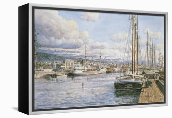 San Pedro Sunrise, Ca. 1913-Stanton Manolakas-Framed Premier Image Canvas