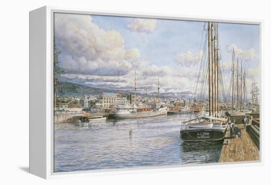 San Pedro Sunrise, Ca. 1913-Stanton Manolakas-Framed Premier Image Canvas