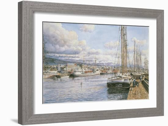 San Pedro Sunrise, Ca. 1913-Stanton Manolakas-Framed Giclee Print