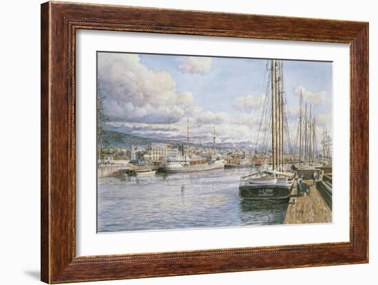 San Pedro Sunrise, Ca. 1913-Stanton Manolakas-Framed Giclee Print