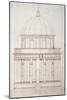 San Pietro in Montorio. the Tempietto Built by Donato Bramante (1444-1514). Drawing by Andrea Palla-Andrea Palladio-Mounted Giclee Print