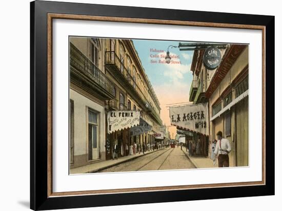 San Rafael Street, Havana, Cuba-null-Framed Art Print