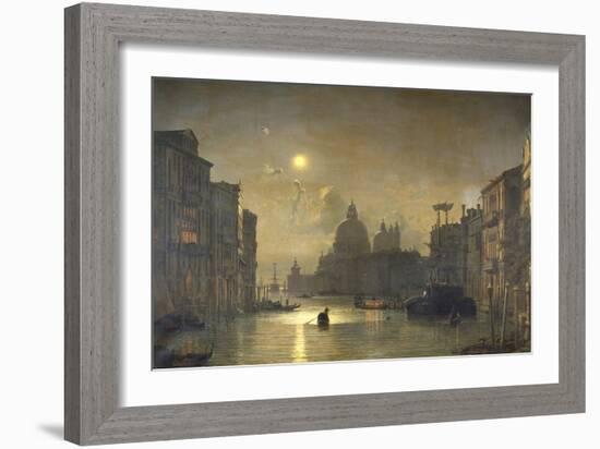San Salute, Venise-Friedrich Nerly-Framed Giclee Print