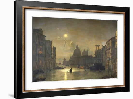 San Salute, Venise-Friedrich Nerly-Framed Giclee Print