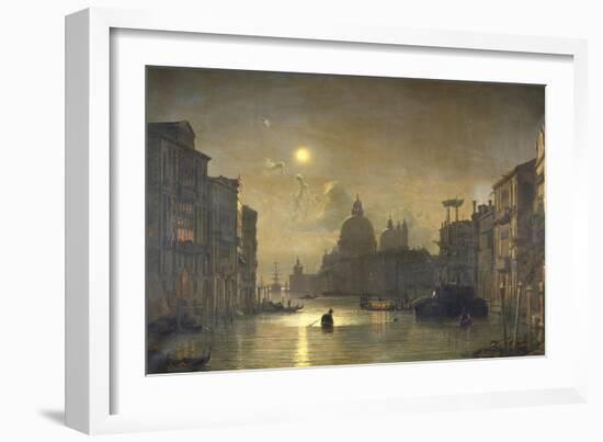 San Salute, Venise-Friedrich Nerly-Framed Giclee Print