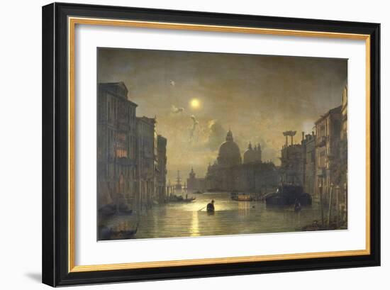 San Salute, Venise-Friedrich Nerly-Framed Giclee Print