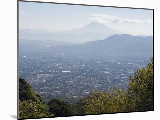 San Salvador City and Volcan De San Vincent (Chichontepec), 2182M, San Salvador, El Salvador-Christian Kober-Mounted Photographic Print