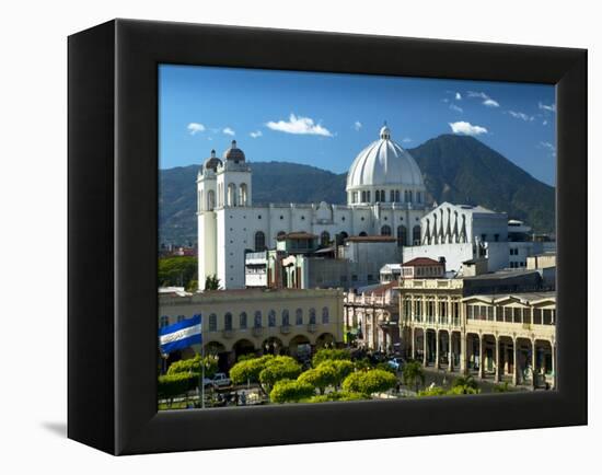 San Salvador, El Salvador, Plaza Libertad, Metropolitan Cathedral of the Holy Savior-John Coletti-Framed Premier Image Canvas