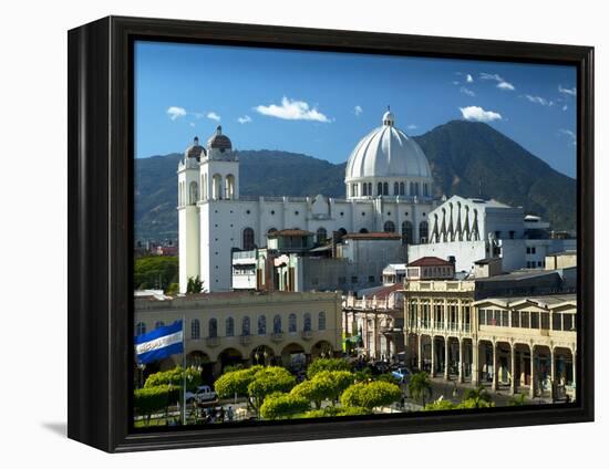 San Salvador, El Salvador, Plaza Libertad, Metropolitan Cathedral of the Holy Savior-John Coletti-Framed Premier Image Canvas