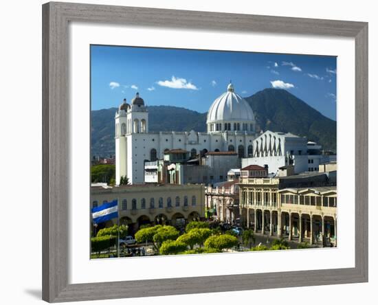 San Salvador, El Salvador, Plaza Libertad, Metropolitan Cathedral of the Holy Savior-John Coletti-Framed Photographic Print