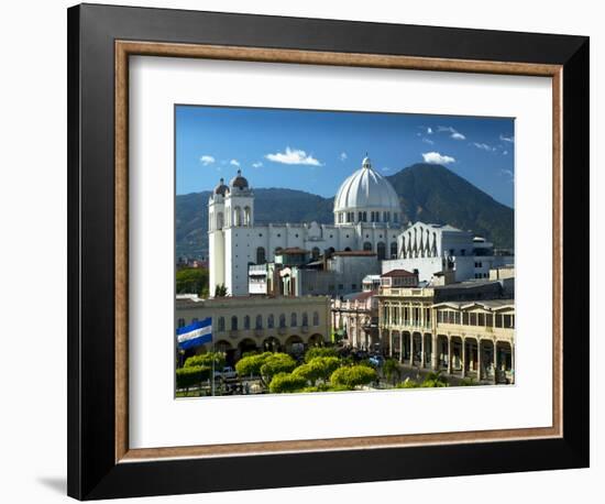 San Salvador, El Salvador, Plaza Libertad, Metropolitan Cathedral of the Holy Savior-John Coletti-Framed Photographic Print