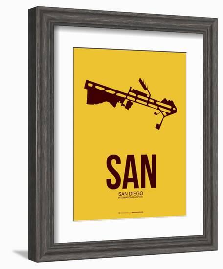 San San Diego Poster 1-NaxArt-Framed Art Print