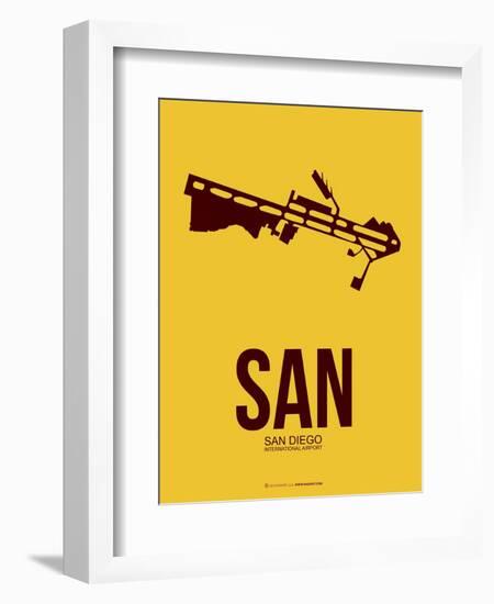 San San Diego Poster 1-NaxArt-Framed Art Print