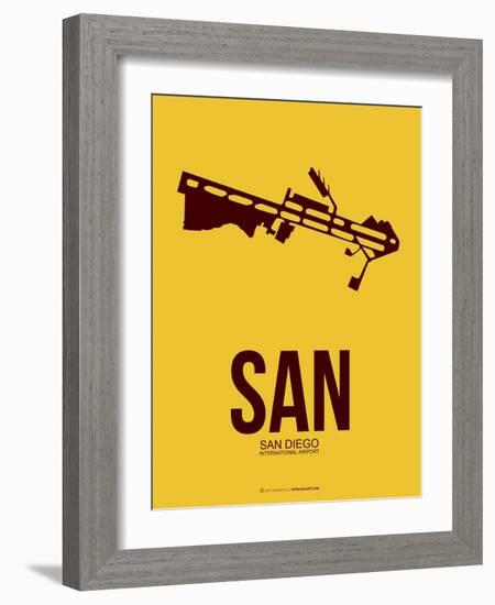 San San Diego Poster 1-NaxArt-Framed Art Print