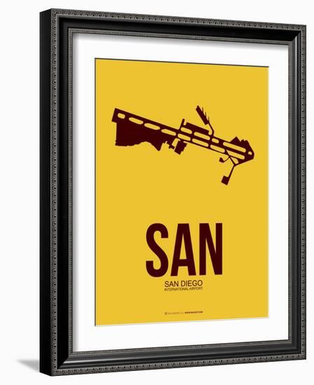 San San Diego Poster 1-NaxArt-Framed Art Print