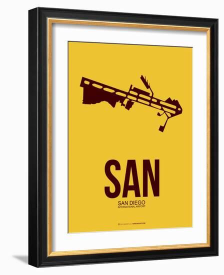 San San Diego Poster 1-NaxArt-Framed Art Print