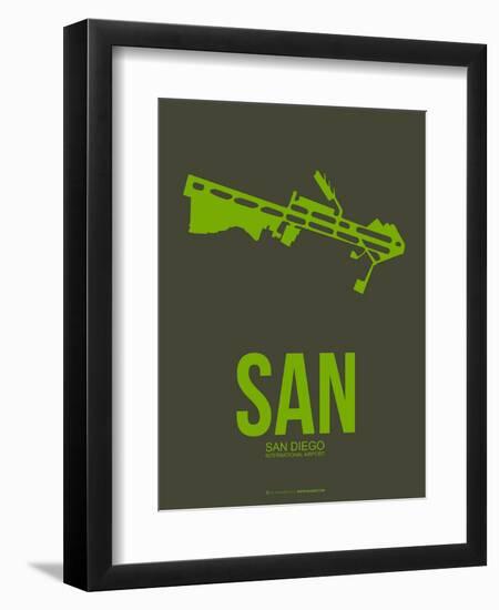 San San Diego Poster 2-NaxArt-Framed Art Print