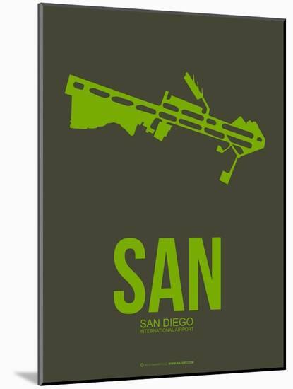 San San Diego Poster 2-NaxArt-Mounted Art Print