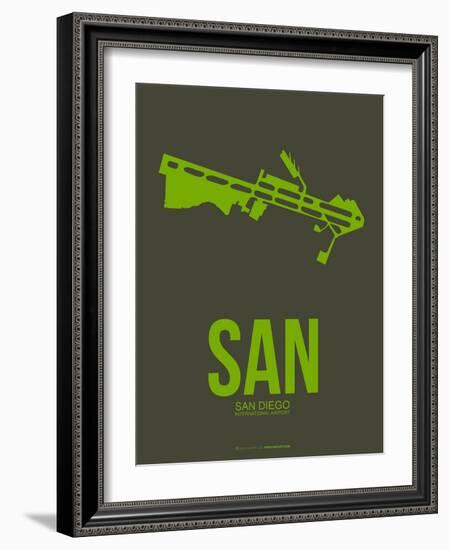 San San Diego Poster 2-NaxArt-Framed Art Print