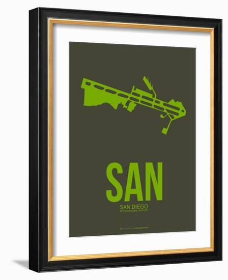 San San Diego Poster 2-NaxArt-Framed Art Print