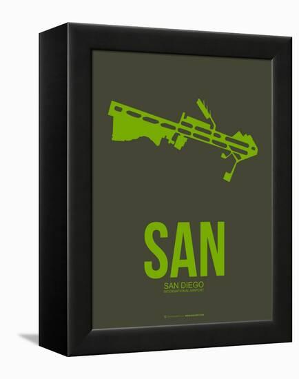 San San Diego Poster 2-NaxArt-Framed Stretched Canvas