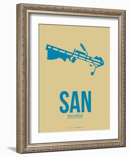 San San Diego Poster 3-NaxArt-Framed Art Print