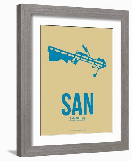 San San Diego Poster 3-NaxArt-Framed Art Print