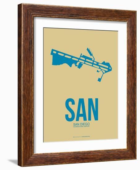 San San Diego Poster 3-NaxArt-Framed Art Print