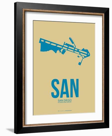 San San Diego Poster 3-NaxArt-Framed Art Print