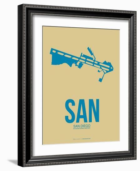 San San Diego Poster 3-NaxArt-Framed Art Print