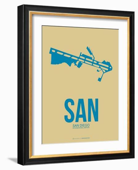 San San Diego Poster 3-NaxArt-Framed Art Print