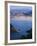 San Sebastian Bay at Night, Basque Country, Euskadi, Spain-Christian Kober-Framed Photographic Print