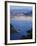 San Sebastian Bay at Night, Basque Country, Euskadi, Spain-Christian Kober-Framed Photographic Print